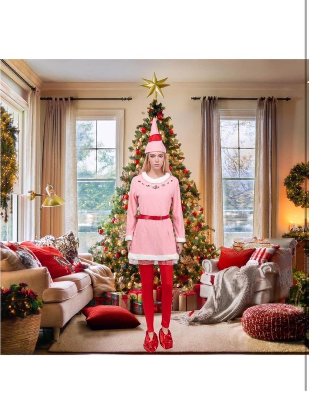 Woman's Christmas elf costume size XL